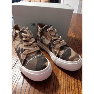 New 6.5 Camo Jenn Ardor Womens Casual Side Zip Wedge Sneaker